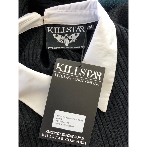 Killstar Strickkleid HELLDA KNIT DRESS schwarz